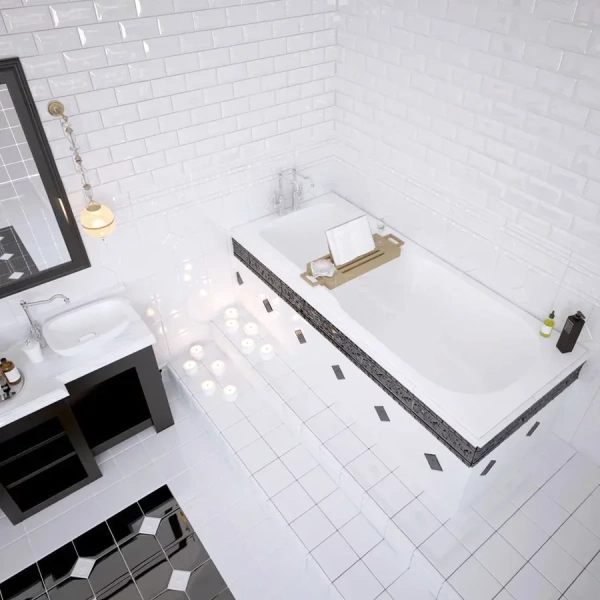 Ванна акриловая Artemis Flora 10110300301028 170 x 70 см, белый (детальная фотография), современныe, hi-tech