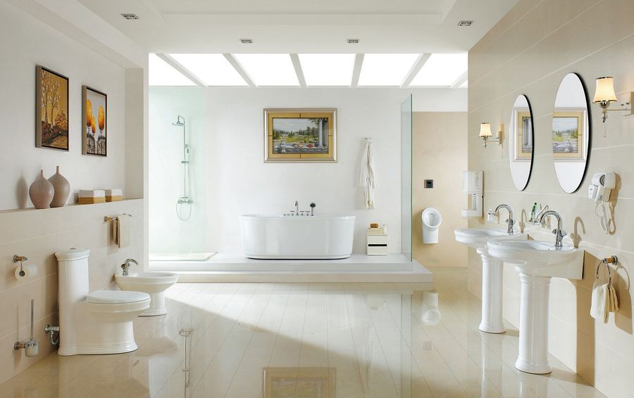 Унитаз компакт CeramaLux Luxe Classic ободковый (детальная фотография), классические, ретро, круглые