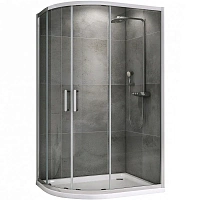 Душевой уголок Abber Schwarzer Diamant 120x80 см стекло прозрачное