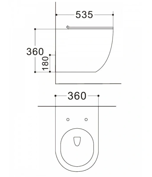 Унитаз подвесной Agger черный AT03144 (детальная фотография), подвесные, встраиваемые