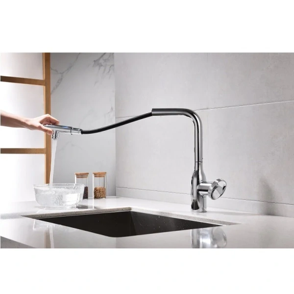 Смеситель для кухни Paulmark Urban хром Ur213104-CR (детальная фотография), однорычажные, двухрычажные