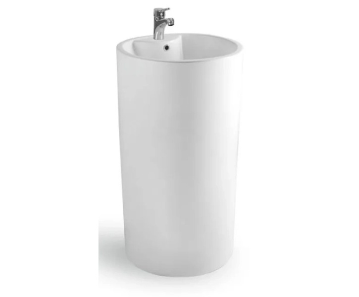 Раковина напольная Ceramalux N 45 см белая NB135 (детальная фотография)