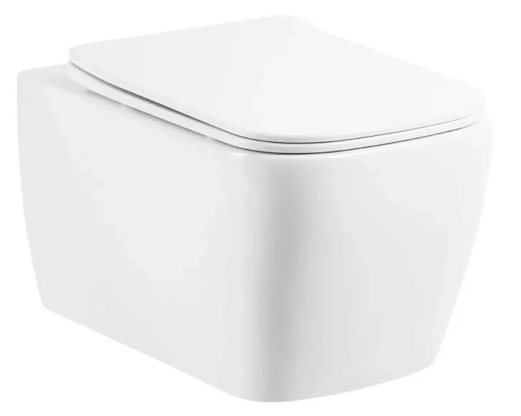 Унитаз подвесной BelBagno Veneto безободковый BB132CHR (детальная фотография)