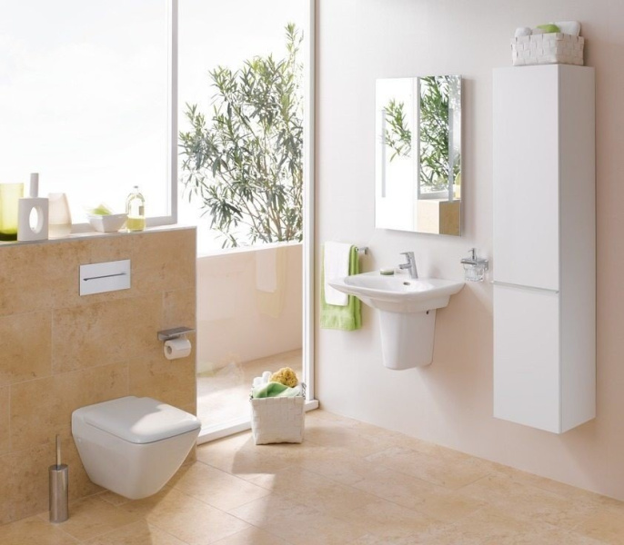 Раковина Laufen Palace New 8.1570.1 (детальная фотография), белые