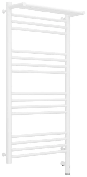 Полотенцесушитель электрический Сунержа Богема 3.0 50х100 см левый белый матовый 30-5806-1050 (детальная фотография), электрические с наружной вилкой, электрические скрытого подключения, левое подключение