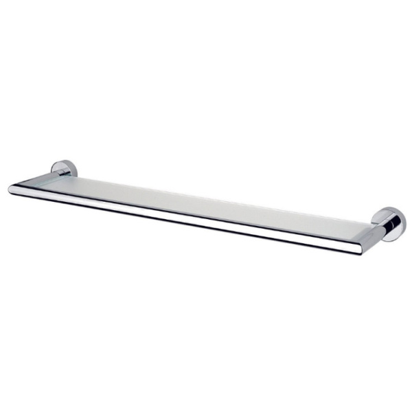 Полка со стеклом для ванной, матовый никель, Nicolazzi Minimale 1480MNS (детальная фотография)