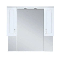 Зеркальный шкаф с подсветкой Misty Дива 105 см белый