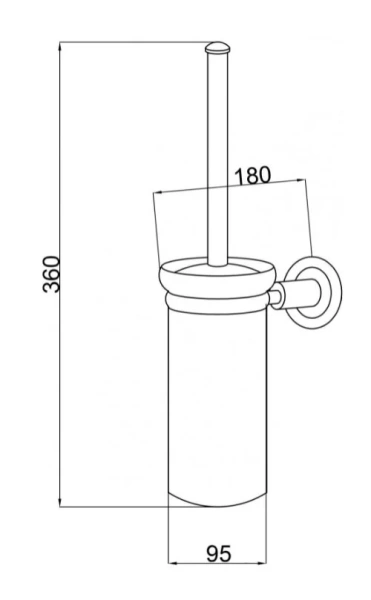 Ершик Boheme Murano Cristal золото 10913-CRST-G (детальная фотография), классические, ретро, декорированные