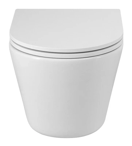 Унитаз подвесной Cezares Liner со смывом Торнадо CZR-38083-49-TH-TOR/SC (детальная фотография), современные, hi-tech, круглые