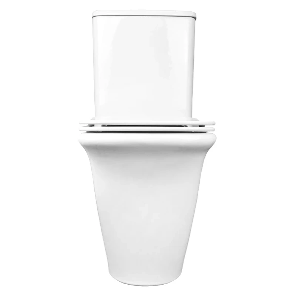 Унитаз компакт Azario Avero безободковый AZ-3121 (детальная фотография), белые