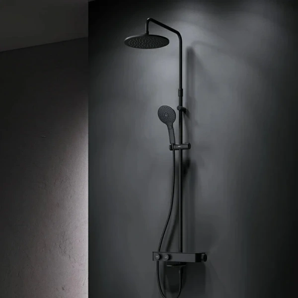 Душевая стойка Am.Pm Inspire 2.0 с термостатом F0750A522 (детальная фотография), с тропическим душем