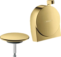 Внешняя часть излива на ванну с набором для слива и перелива Hansgrohe Exafill S полированное золото