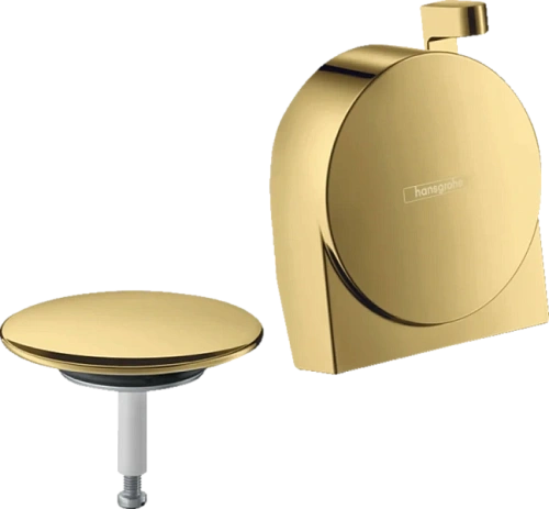 Внешняя часть излива на ванну с набором для слива и перелива Hansgrohe Exafill S полированное золото - фото 5