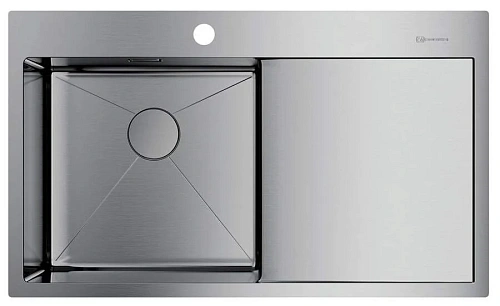 Мойка для кухни Omoikiri Akisame 86-IN-R 86 см чаша справа - фото 2