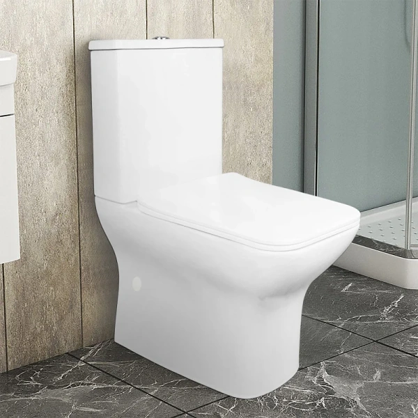 Унитаз компакт Azario Fresco с сиденьем AZ-8302 (детальная фотография), напольные