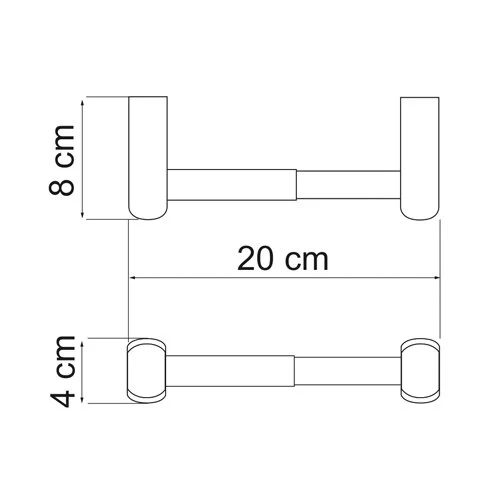 Бумагодержатель WasserKRAFT Berkel хром K-6822 (детальная фотография), современные, hi-tech