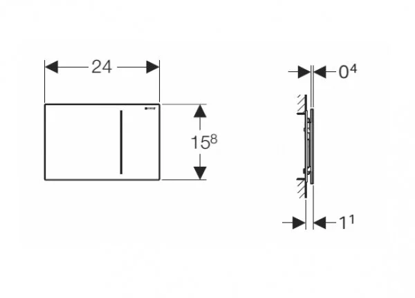 Смывная клавиша для двойного смыва Geberit Sigma 70 115.620 (детальная фотография), по запросу, нет в наличии