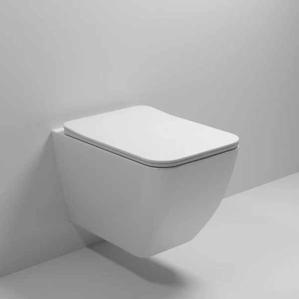 Унитаз подвесной Grossman белый глянцевый GR-4462S (детальная фотография), без бачка, со скрытым бачком