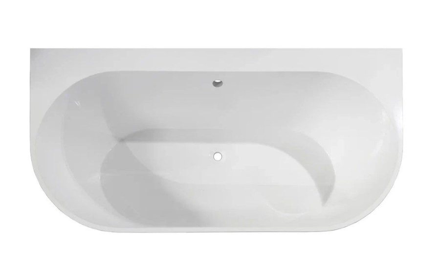 Ванна из литьевого мрамора Эстет Майами 170x85 см белая глянцевая ФР-00010630 (детальная фотография), литьевой мрамор