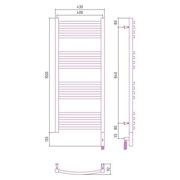 Схема (детальная фотография), лесенка, вертикальные