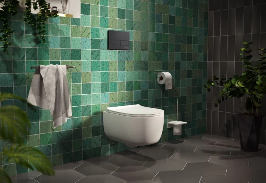 Унитаз с инсталляцией BERGES Ego кнопка черная 043232 (детальная фотография) index_2