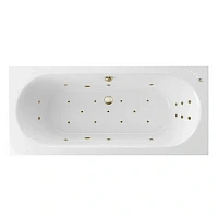 Ванна гидромассажная Excellent Oceana Ultra 180 x 80 см, белый/бронза, WAEX.OCE18.ULTRA.BR