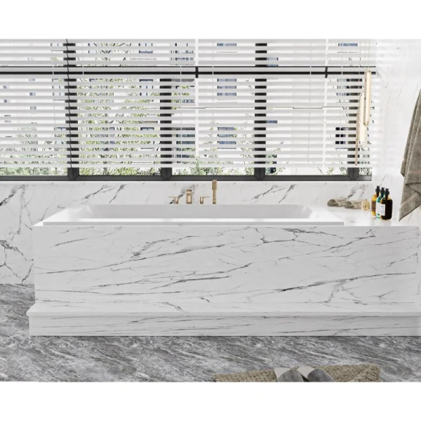 Ванна из искусственного камня Cezares Slider 170х80 см встраиваемая CZR-SLIDER-170-80-57-SSB (детальная фотография), современныe, hi-tech