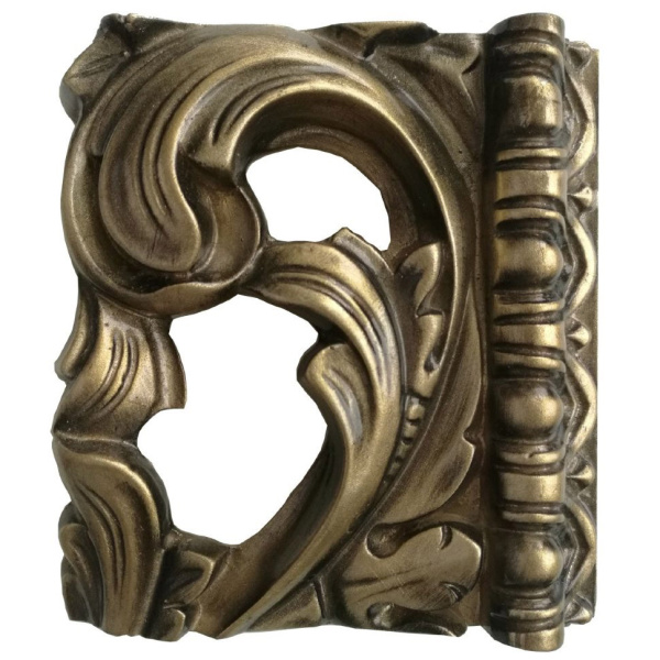 Зеркало прямоугольное с фацетом, цвет поталь бронза, Tessoro Isabella 75 TS-1021-B/L (детальная фотография), по запросу