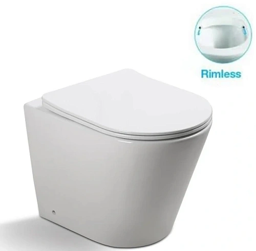 Унитаз напольный SantiLine белый - фото 2