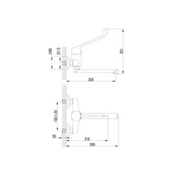 Смеситель для кухни Lemark Project LM4611C (детальная фотография), для кухни
