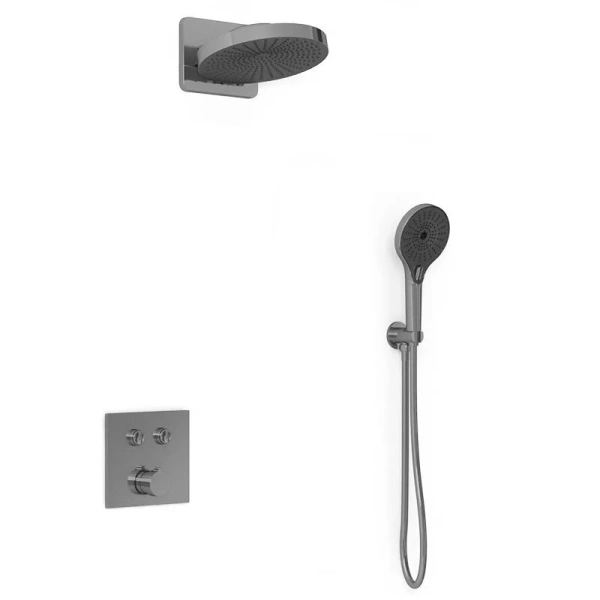 Душевой комплект Vincea вороненая сталь VSFW-4I211GM (детальная фотография)