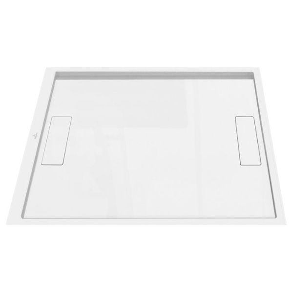 Душевой поддон Villeroy & Boch Squaro 140х90 см эдельвейс UDQ1490SQR2V-41 (детальная фотография), низкие до 15 см