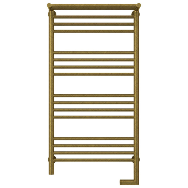 Полотенцесушитель электрический правый, с полкой цвет состаренная бронза Сунержа Богема 2.0 1000х500 05-5207-1050 (детальная фотография), по запросу