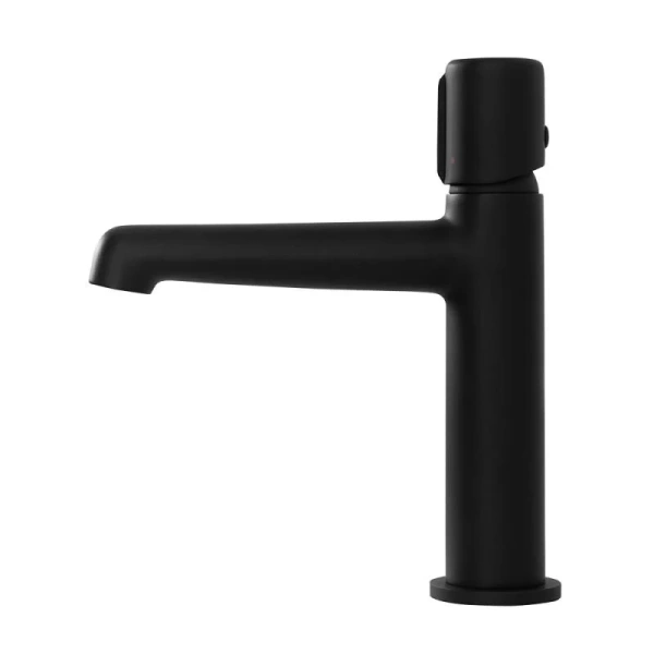Смеситель для раковины BelBagno Uno с донным клапаном, черный матовый UNO-LVM-NERO (детальная фотография), для раковины