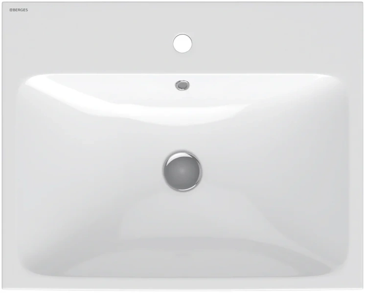 Раковина BERGES Strati 60 см белая 182006 (детальная фотография), белые