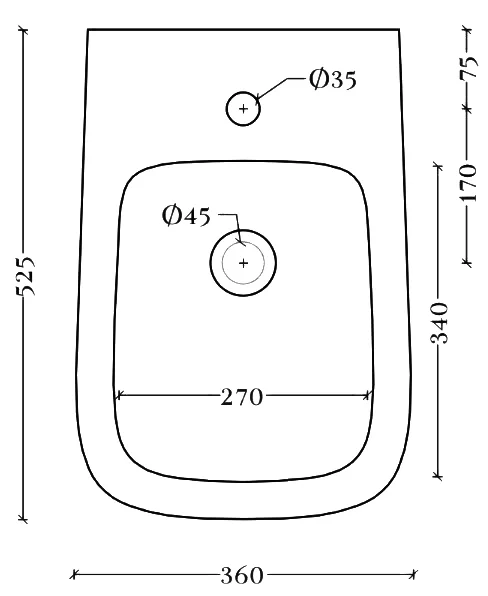 Биде подвесное ArtCeram A16 черный матовый ASB004 17 00 (детальная фотография), современные, hi-tech
