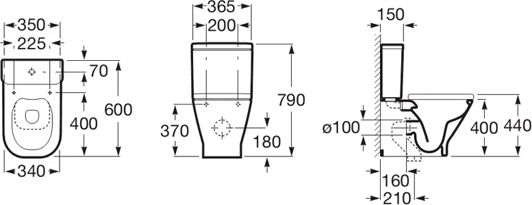 Бачок для унитаза-компакта Roca Gap нижний подвод воды 341730000 (детальная фотография) index_1