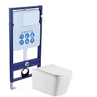 Унитаз с инсталляцией Акватек Либра с сиденьем микролифт