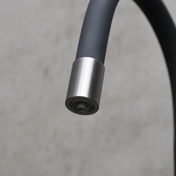 Смеситель для кухни Lemark Expert графит/черный LM5083GMN-Black (детальная фотография), черные, комбинированные, другие