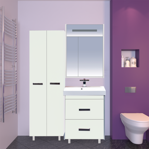 Зеркальный шкаф, цвет белый, Misty Джулия Л-Джу04065-0110 (детальная фотография), недорогo