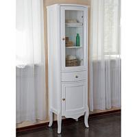 Шкаф-пенал, петли слева, цвет белый глянец, фурнитура золото, La Beaute Lorette