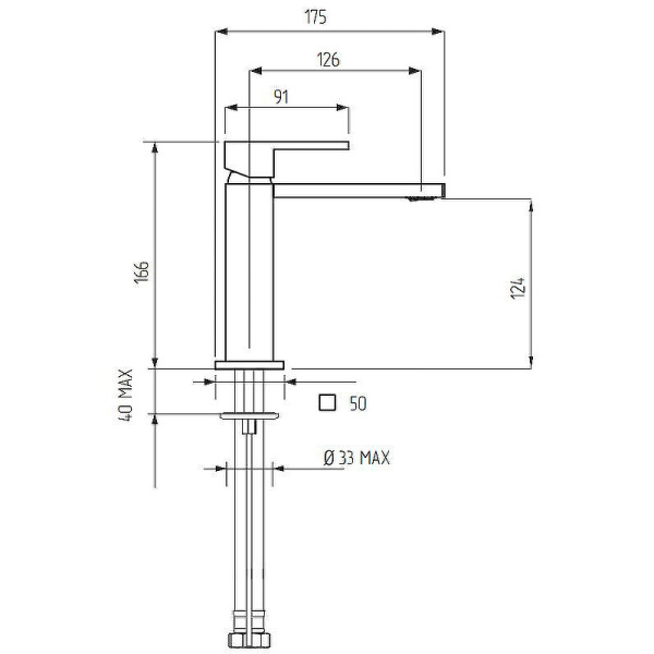 Схема (детальная фотография), для раковины