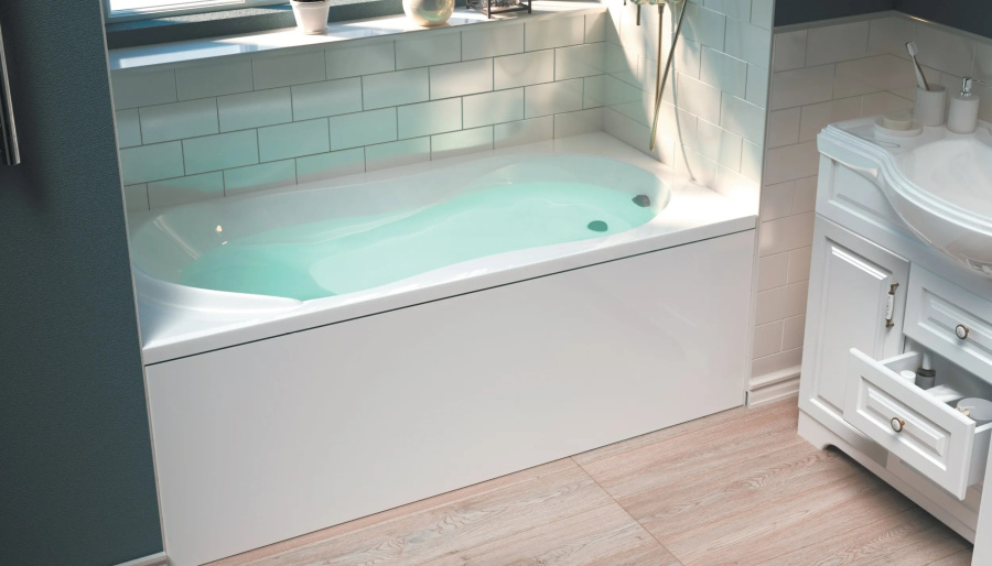 Ванна акриловая 1Marka Enna 170х75 см прямоугольная 01эн1775 (детальная фотография), 170x75 см