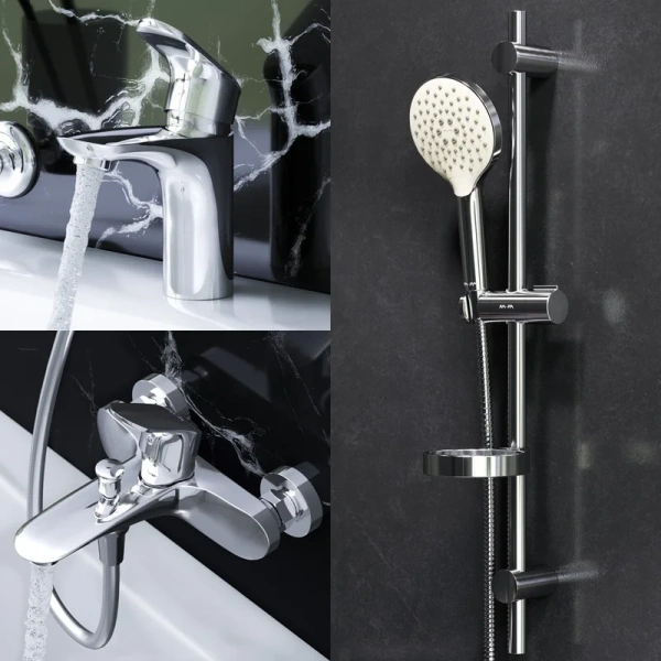 Душевой комплект Am.Pm Like хром F4098000 (детальная фотография), хром