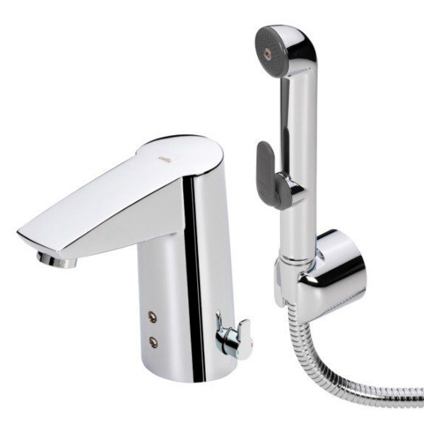 Смеситель для раковины с гигиеническим душем бесконтактный Oras Cubista 2816F (детальная фотография)