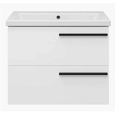 Тумба под раковину подвесная Misty Ненси 70 см белая