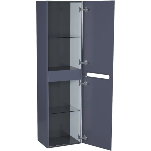 Шкаф-пенал подвесной IDDIS Edifice 40 см темно-серый EDI40D0i97 (детальная фотография), современные, hi-tech