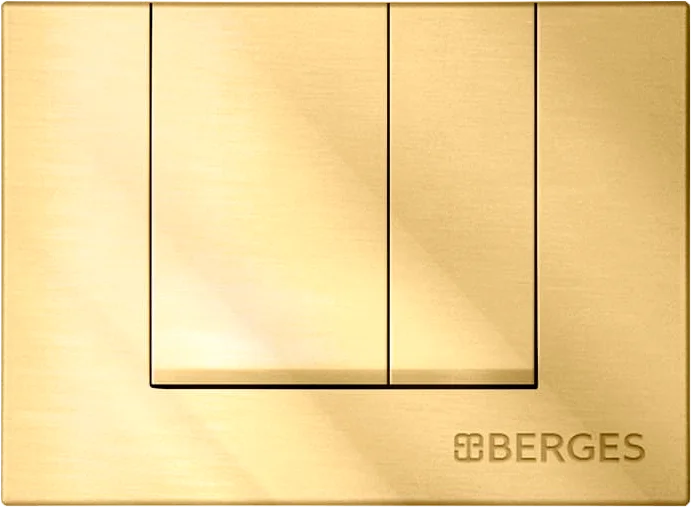 Клавиша смыва BERGES Novum S9 золото 040049 (детальная фотография)