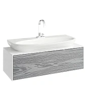 Тумба под раковину подвесная Aqwella Genesis 100 см серая