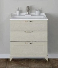 Тумба под раковину напольная Акватон Леон Н 65 см дуб белый